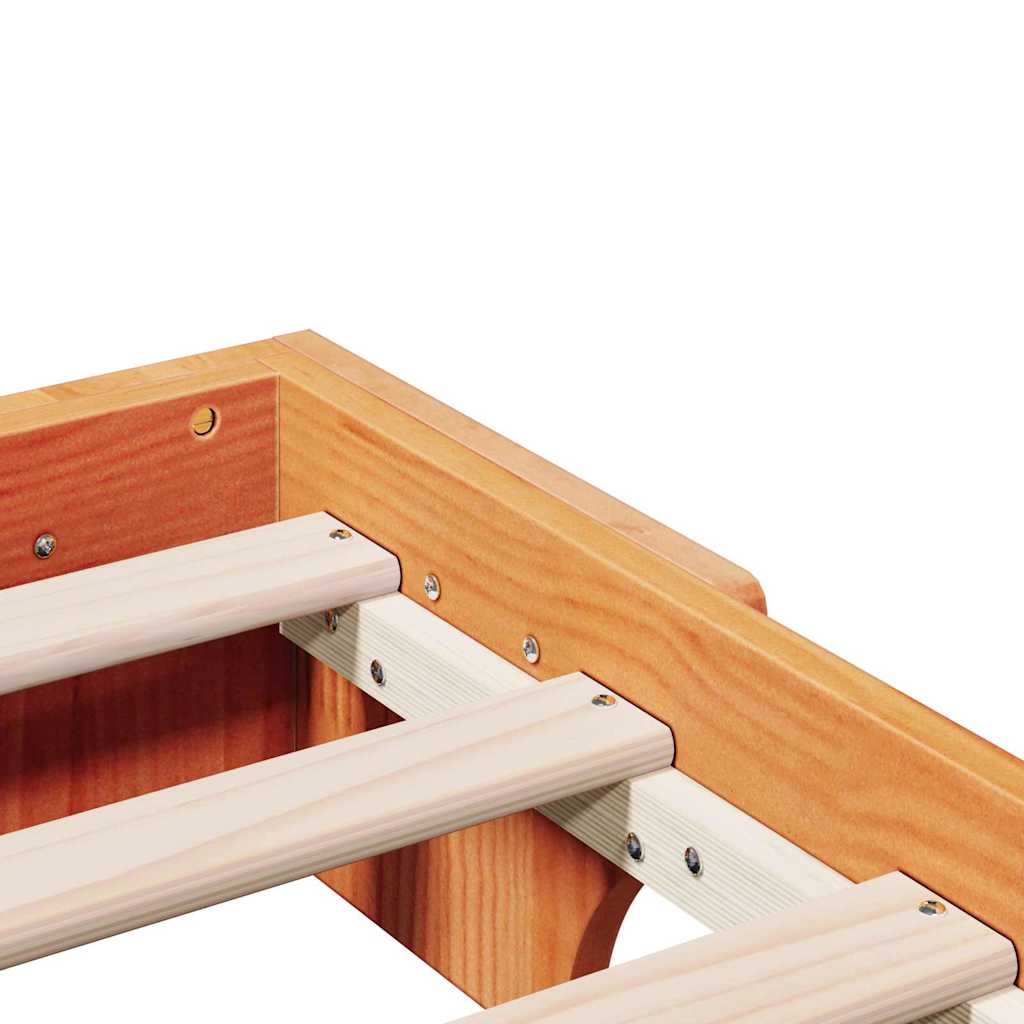 Sengestamme Voksbrun 197 x 97 x 17 cm Heltre furu