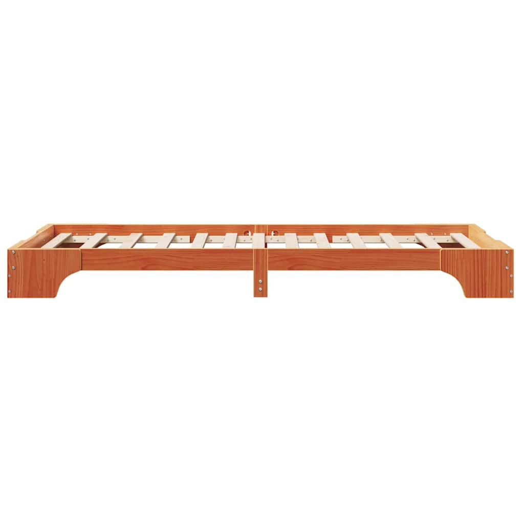 Sengestamme Voksbrun 197 x 97 x 17 cm Heltre furu