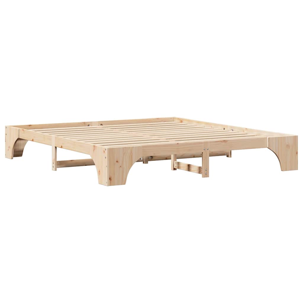 Sengestamme Massiv furu 207 x 187 x 30 cm Heltre furu