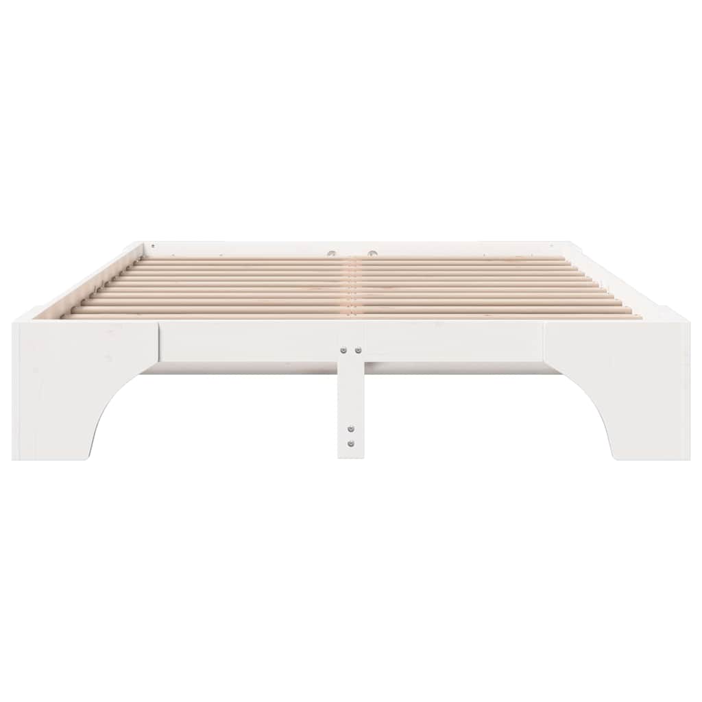Sengestamme Hvit 207 x 167 x 30 cm Heltre furu