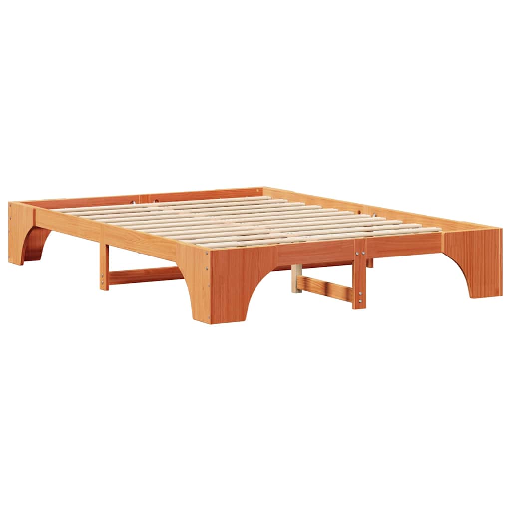 Sengestamme Voksbrun 207 x 167 x 30 cm Heltre furu