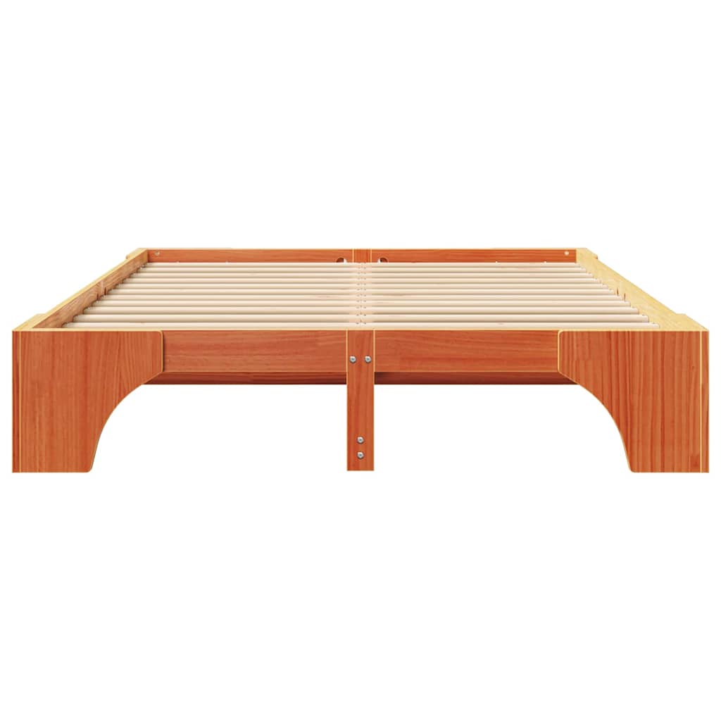 Sengestamme Voksbrun 207 x 167 x 30 cm Heltre furu