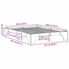 Sengestamme Voksbrun 207 x 167 x 30 cm Heltre furu