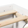Sengestamme Hvit 207 x 157 x 30 cm Heltre furu
