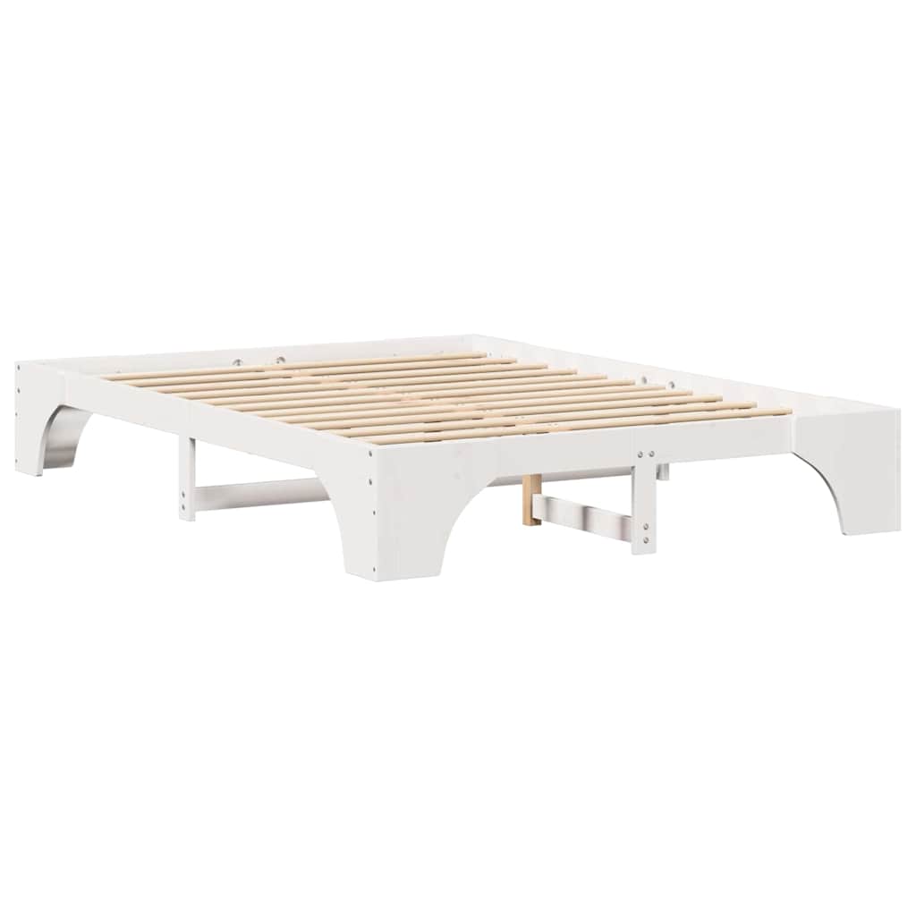 Sengestamme Hvit 207 x 157 x 30 cm Heltre furu