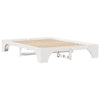 Sengestamme Hvit 207 x 157 x 30 cm Heltre furu
