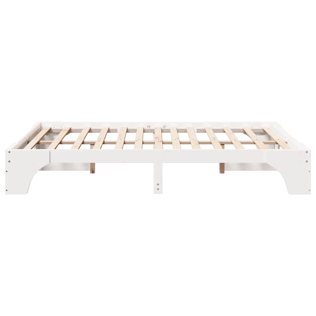 Sengestamme Hvit 207 x 157 x 30 cm Heltre furu