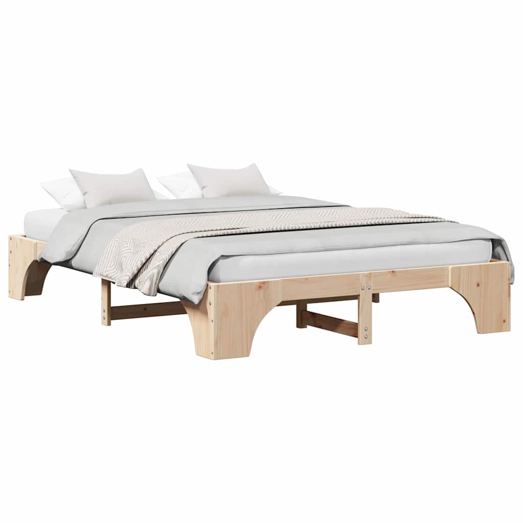 Sengestamme Massiv furu 207 x 147 x 30 cm Heltre furu