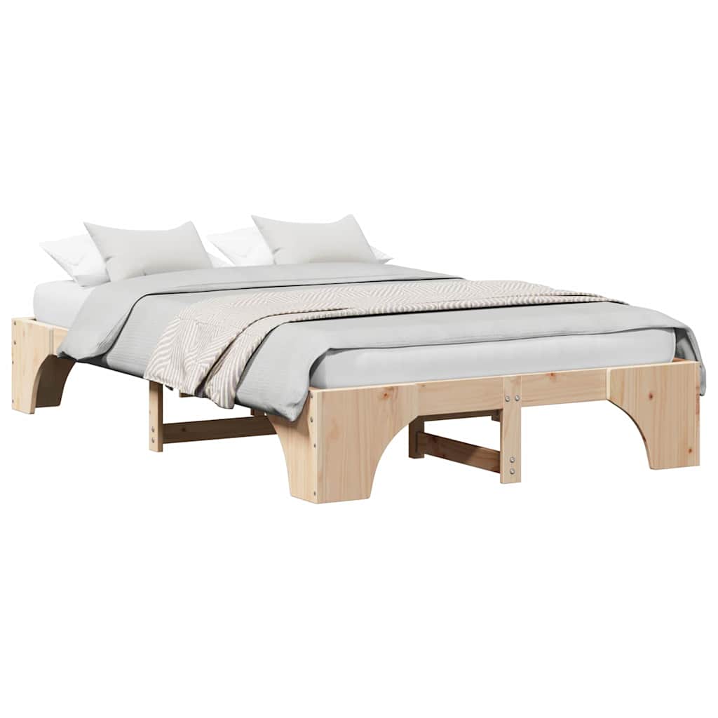 Sengestamme Naturlig 140 x 190 cm Massiv furu