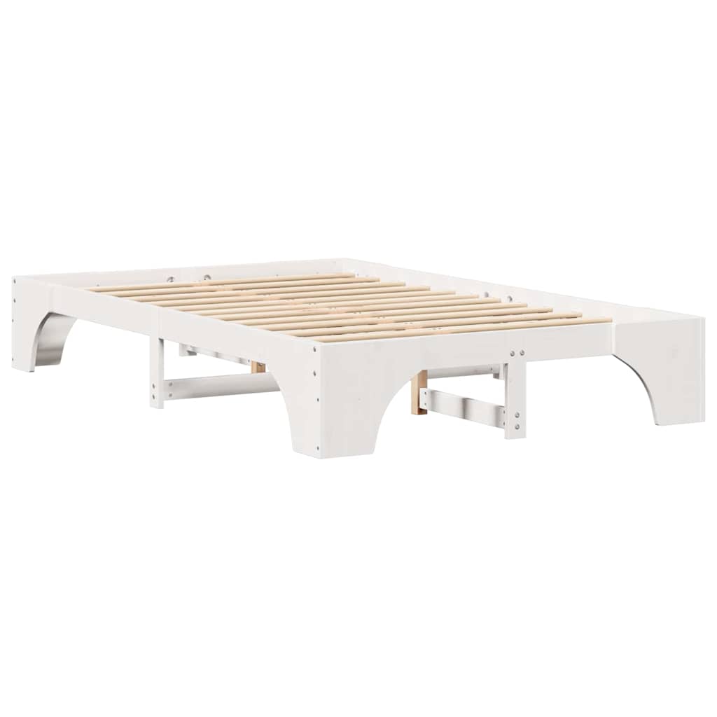 Sengestamme Hvit 140 x 190 cm Massiv furu