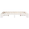 Sengestamme Hvit 197 x 147 x 30 cm Heltre furu