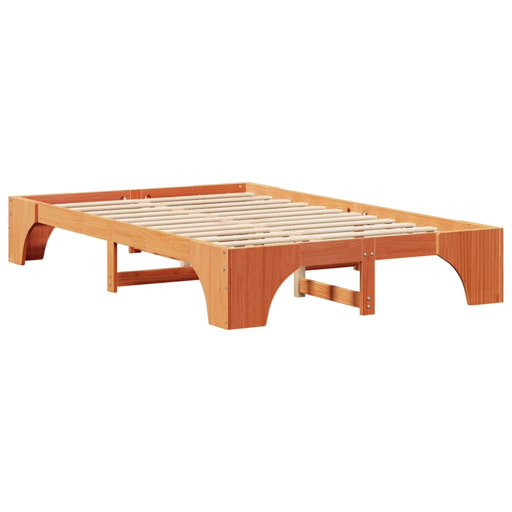 Sengestamme Voksbrun 197 x 147 x 30 cm Heltre furu