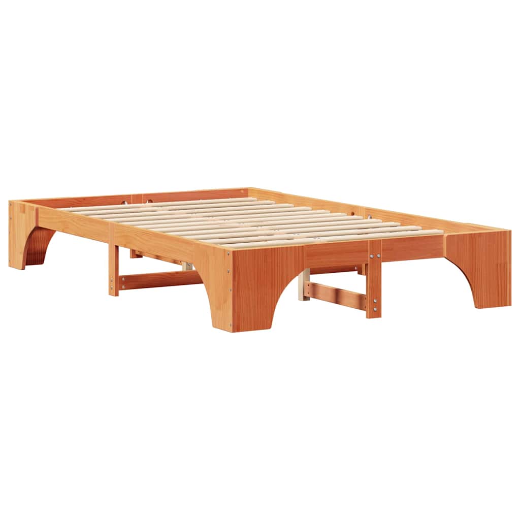 Sengestamme Voksbrun 197 x 147 x 30 cm Heltre furu