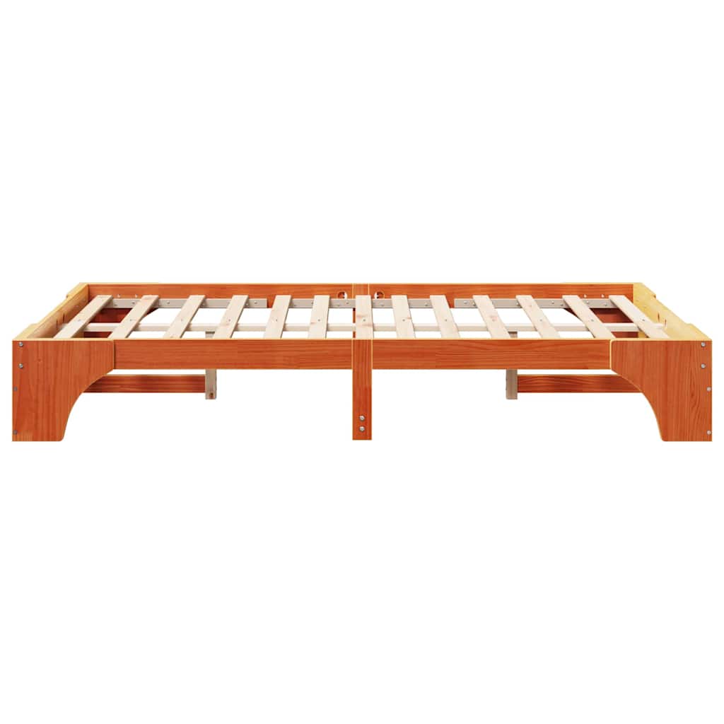 Sengestamme Voksbrun 197 x 147 x 30 cm Heltre furu