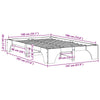 Sengestamme Voksbrun 197 x 147 x 30 cm Heltre furu