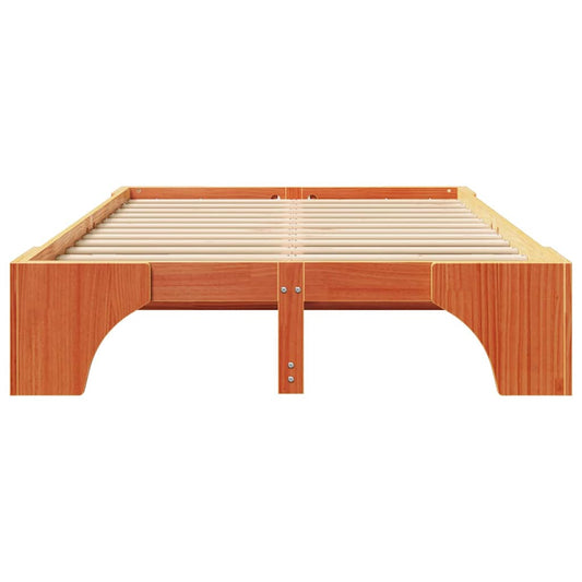Sengestamme Vokset Brun 135 x 190 cm Massiv furu