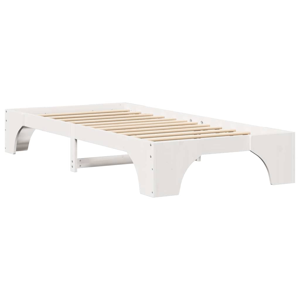 Sengestamme Hvit 90 x 200 cm Massiv furu