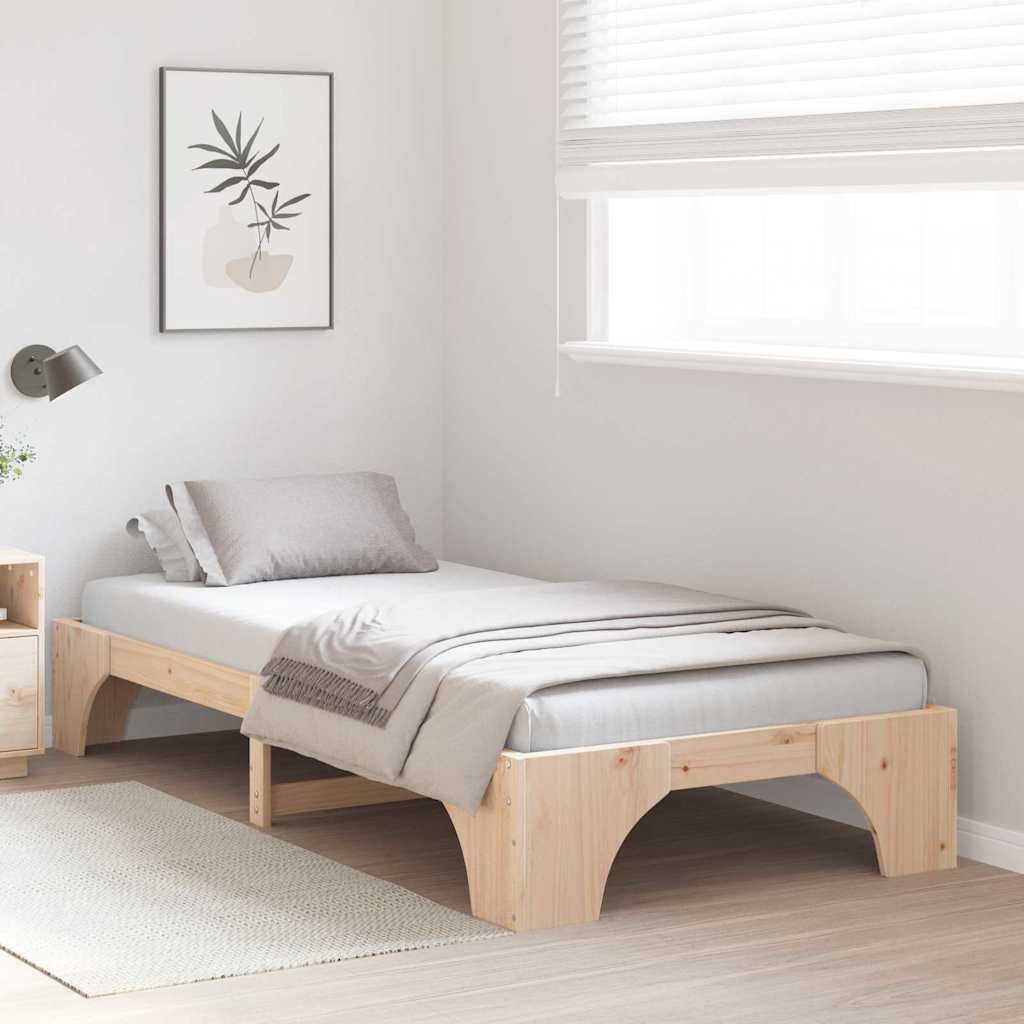 Sengestamme Naturlig 80 x 200 cm Massiv furu
