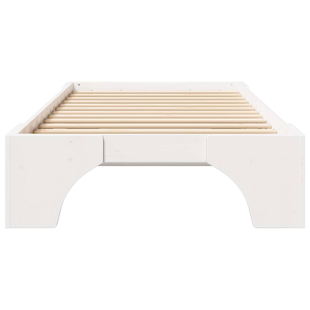 Sengestamme Hvit 207 x 87 x 30 cm Heltre furu