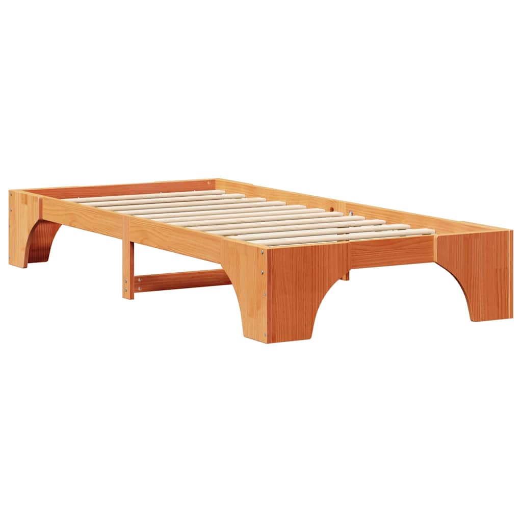 Sengestamme Voksbrun 197 x 97 x 30 cm Heltre furu