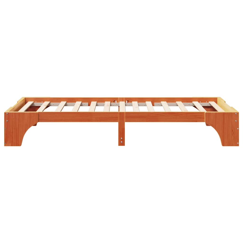 Sengestamme Vokset Brun 90 x 190 cm Massiv furu