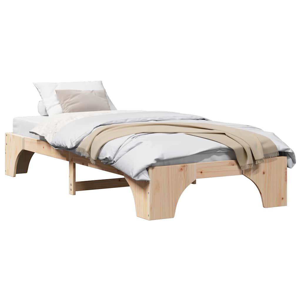 Sengestamme Naturlig 75 x 190 cm Massiv furu