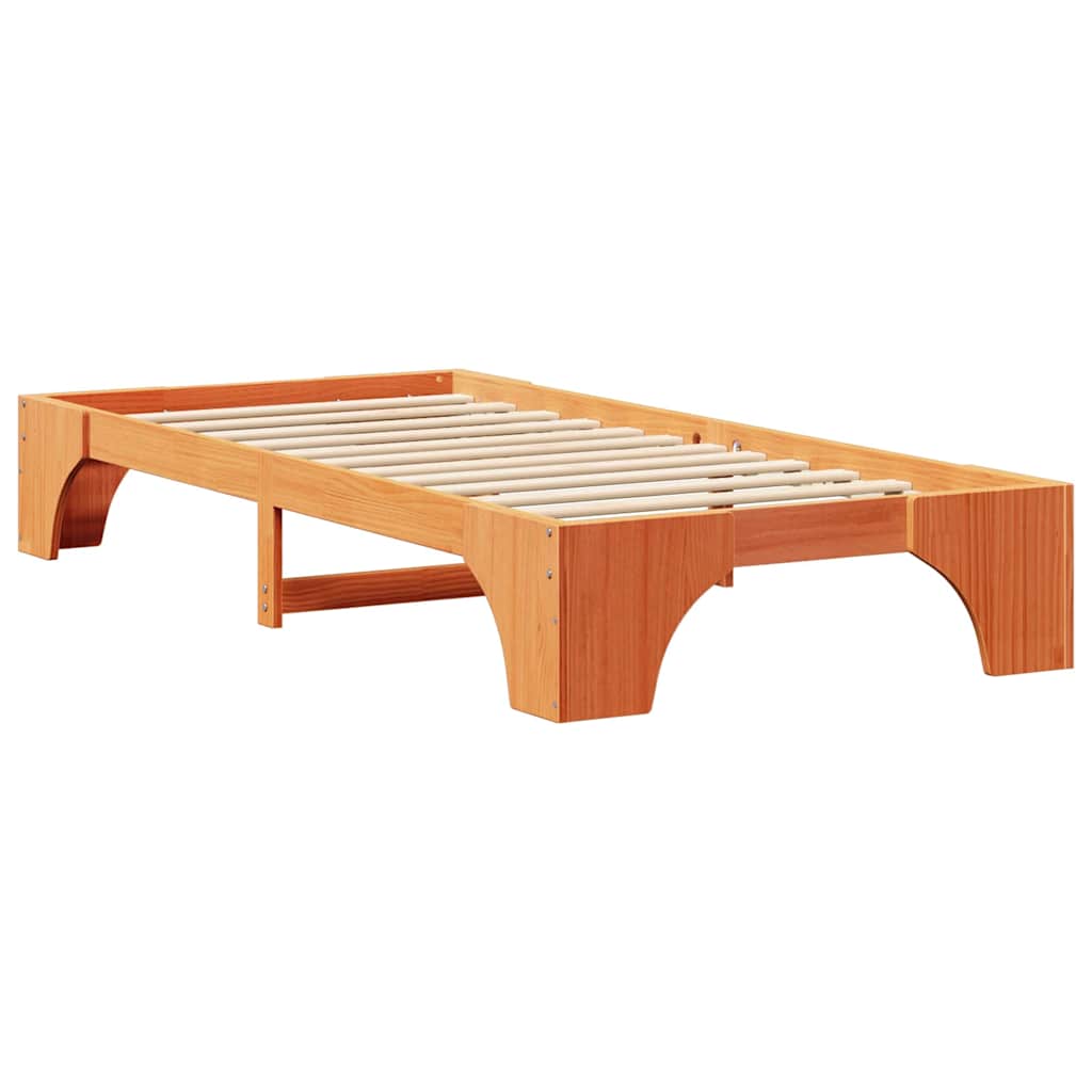 Sengestamme Voksbrun 197 x 82 x 30 cm Heltre furu
