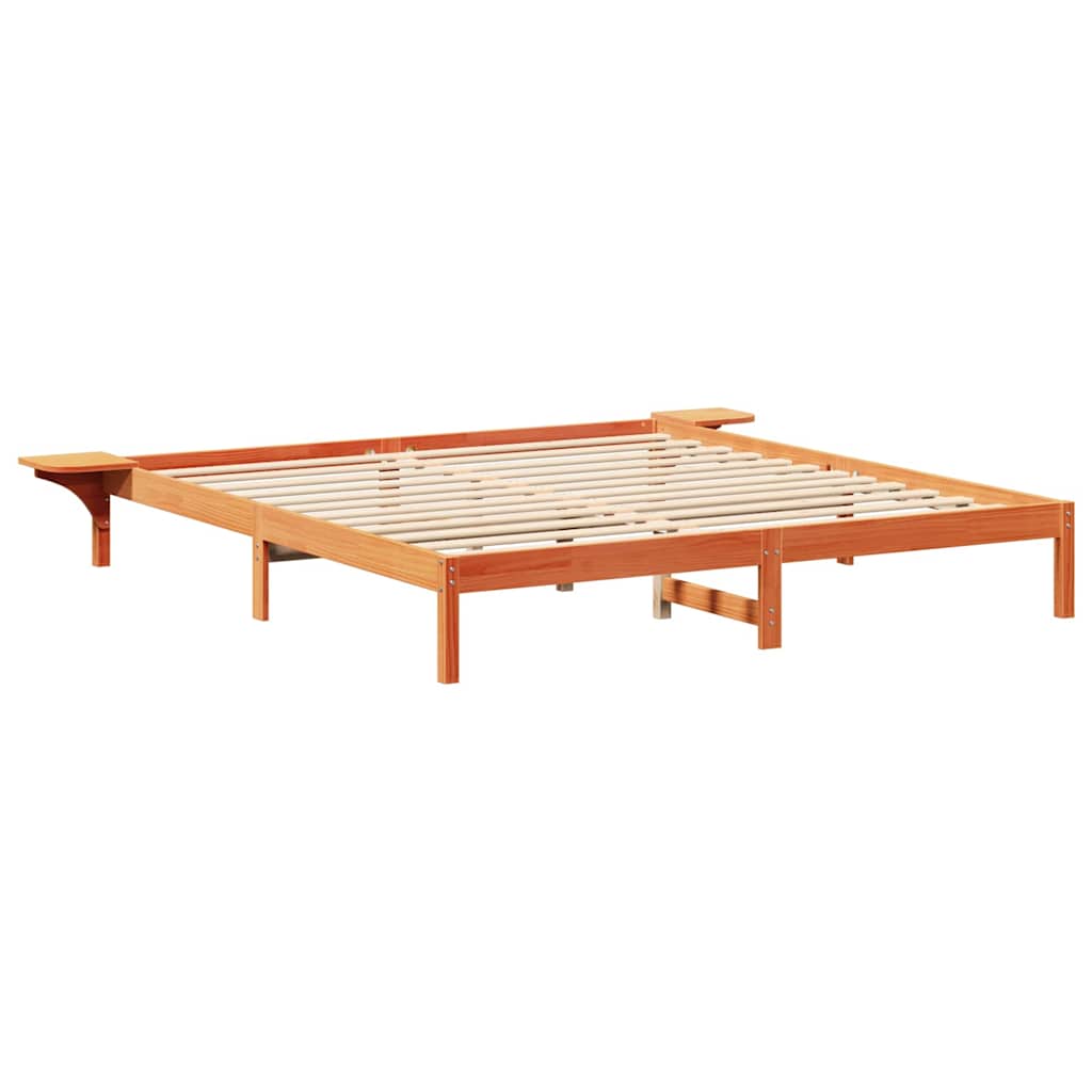 Sengestamme Vokset Brun 180 x 200 cm Massiv furu