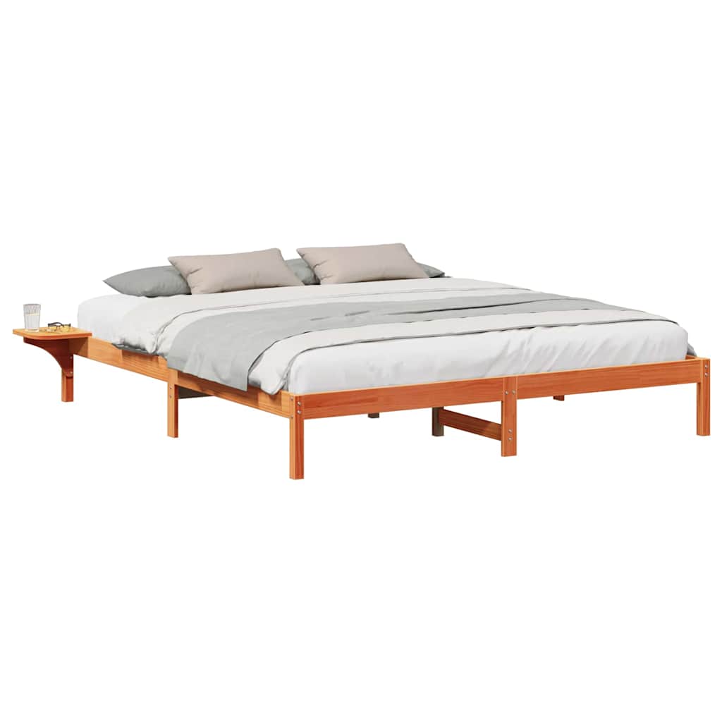 Sengestamme Vokset Brun 180 x 200 cm Massiv furu