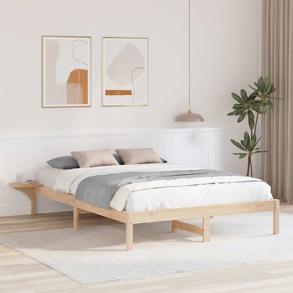 Sengestamme Naturlig 160 x 200 cm Massiv furu