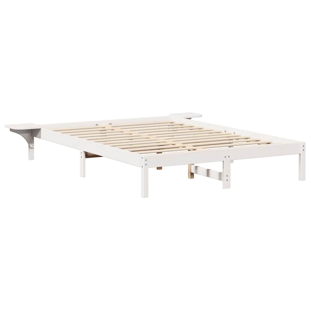 Sengestamme Hvit 160 x 200 cm Massiv furu