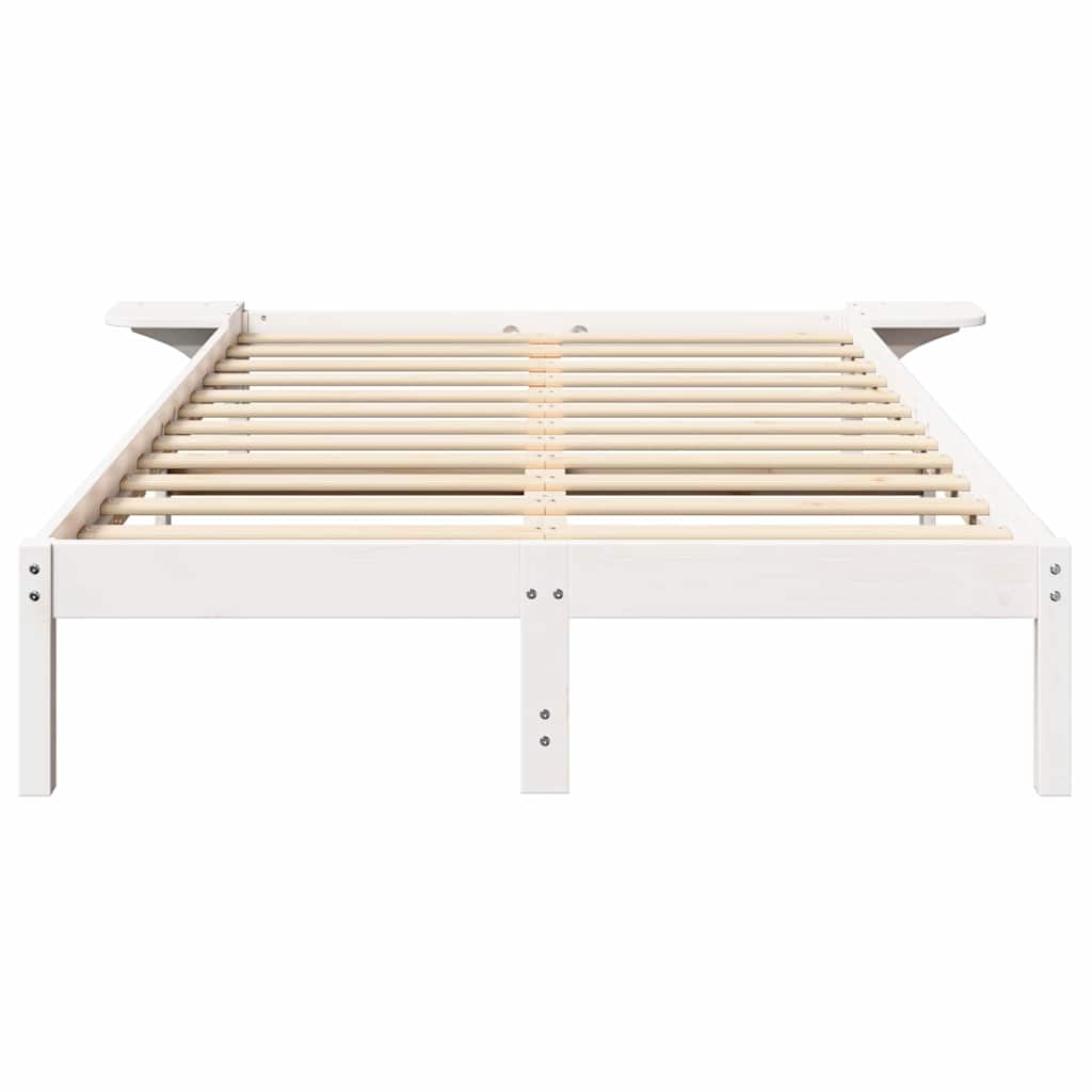 Sengestamme Hvit 140 x 190 cm Massiv furu