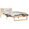 Sengestamme med hodegjerde Brun 75 x 190 cm Massivt furutre