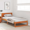 Sengestamme med hodegjerde Brun 75 x 190 cm Massivt furutre