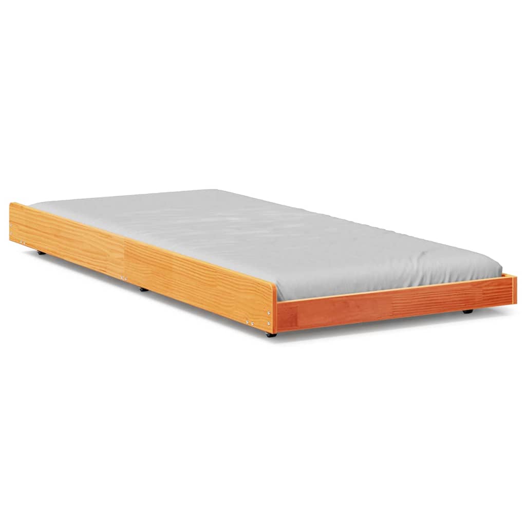 Sengestamme Brun 90 x 200 cm Massivt furutre