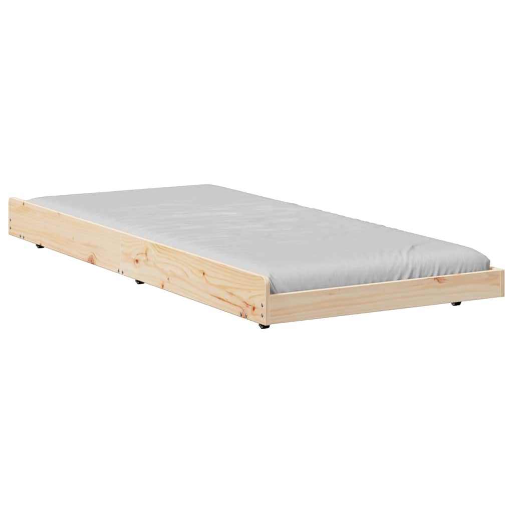 Sengestamme Brun 80 x 200 cm Massivt furutre