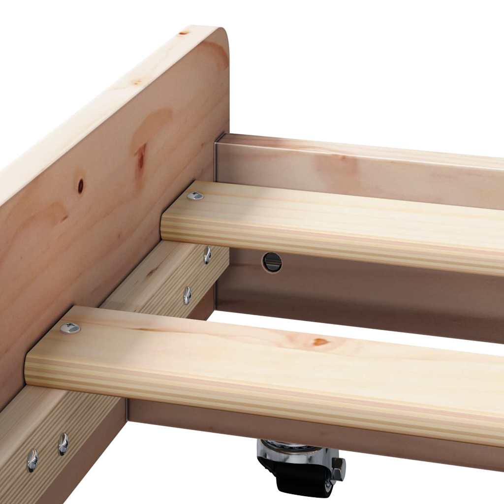 Sengestamme Brun 75 x 190 cm Massivt furutre