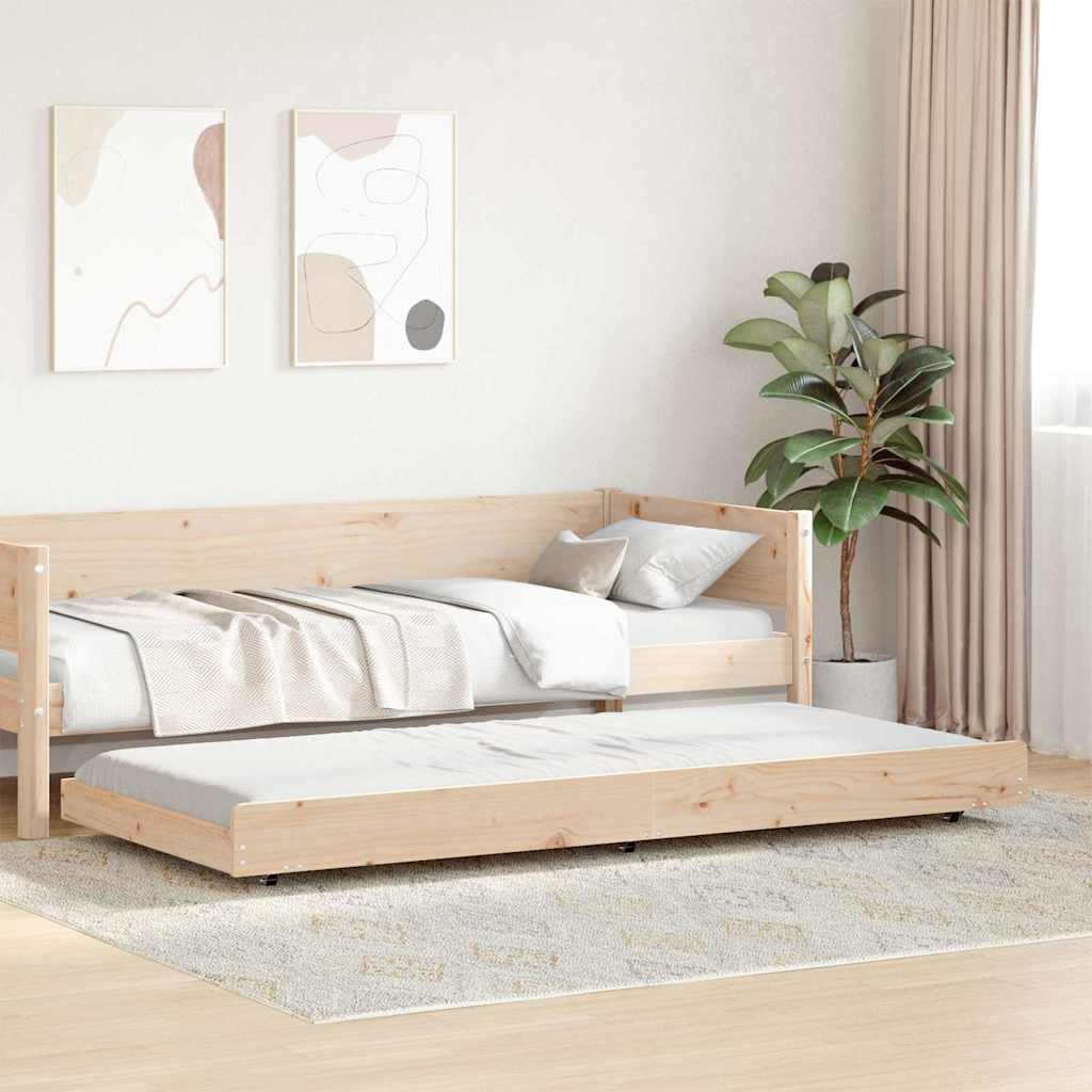 Sengestamme Brun 75 x 190 cm Massivt furutre
