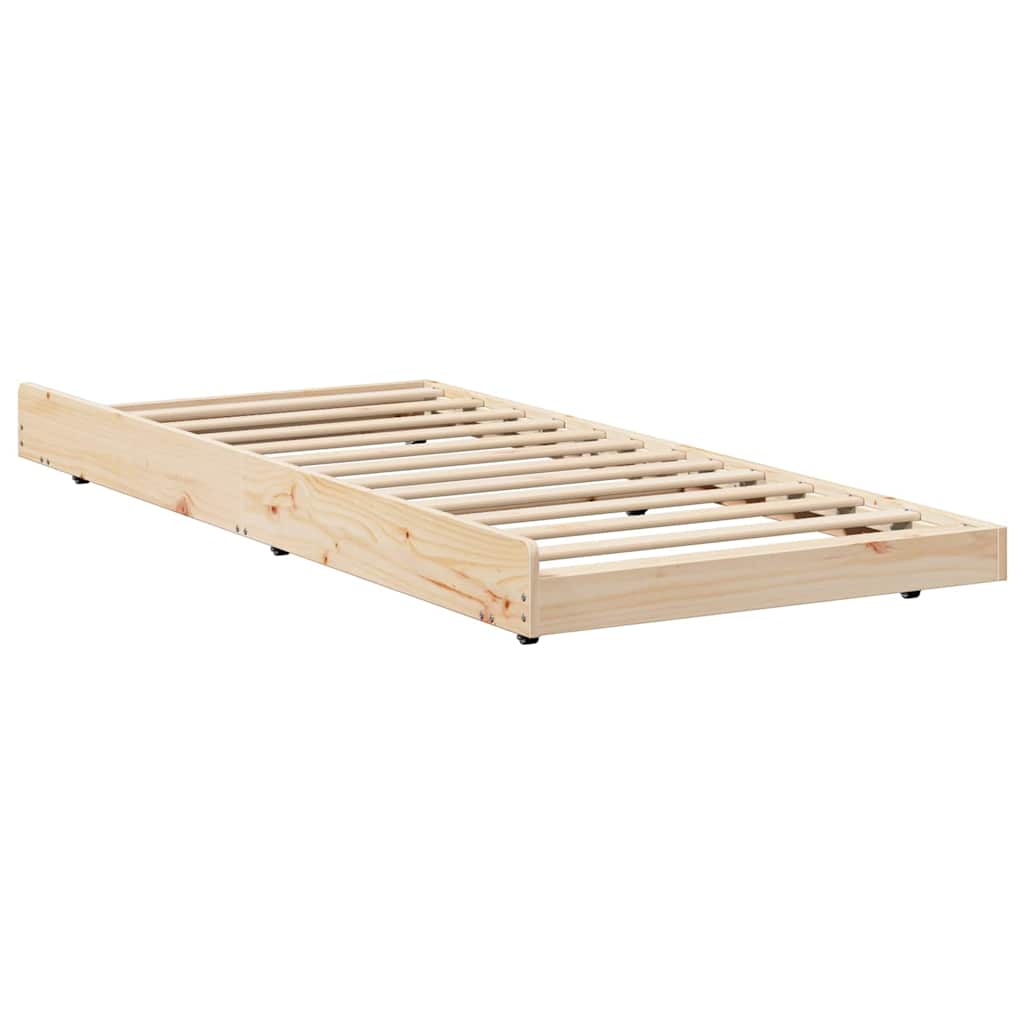 Sengestamme Brun 75 x 190 cm Massivt furutre