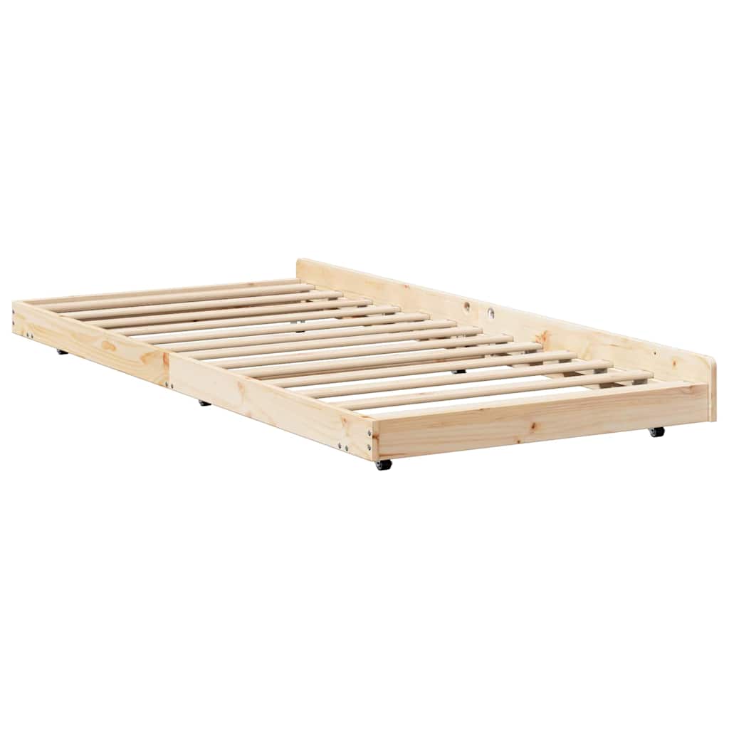 Sengestamme Brun 75 x 190 cm Massivt furutre