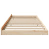 Sengestamme Brun 75 x 190 cm Massivt furutre