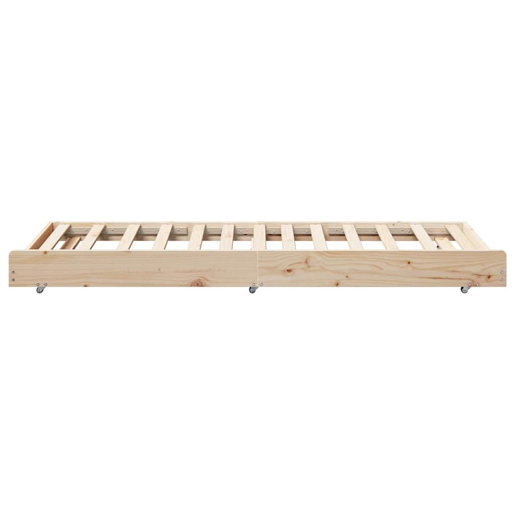 Sengestamme Brun 75 x 190 cm Massivt furutre