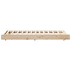 Sengestamme Brun 75 x 190 cm Massivt furutre