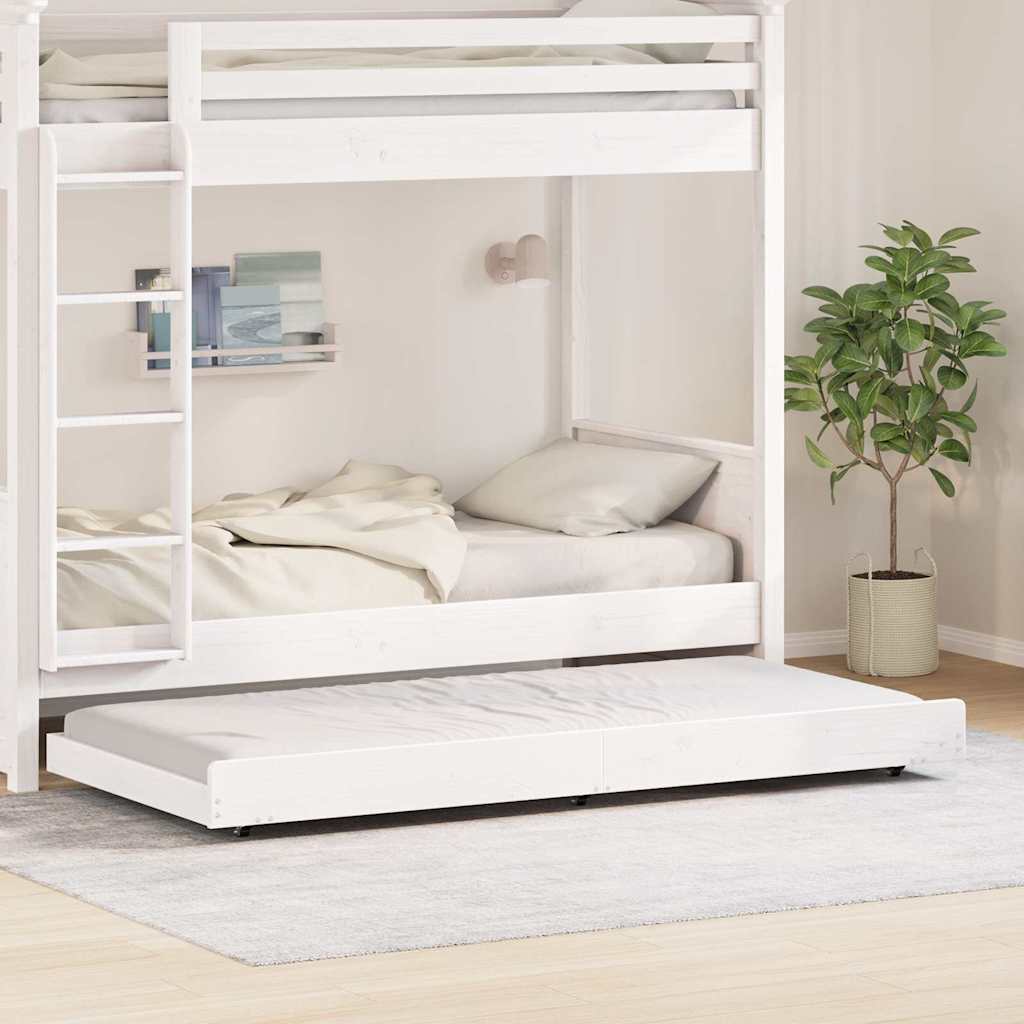 Sengestamme Hvit 75 x 190 cm Massivt furutre