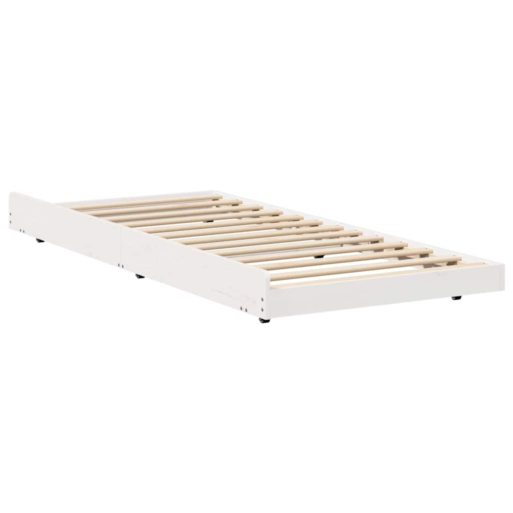Sengestamme Hvit 75 x 190 cm Massivt furutre