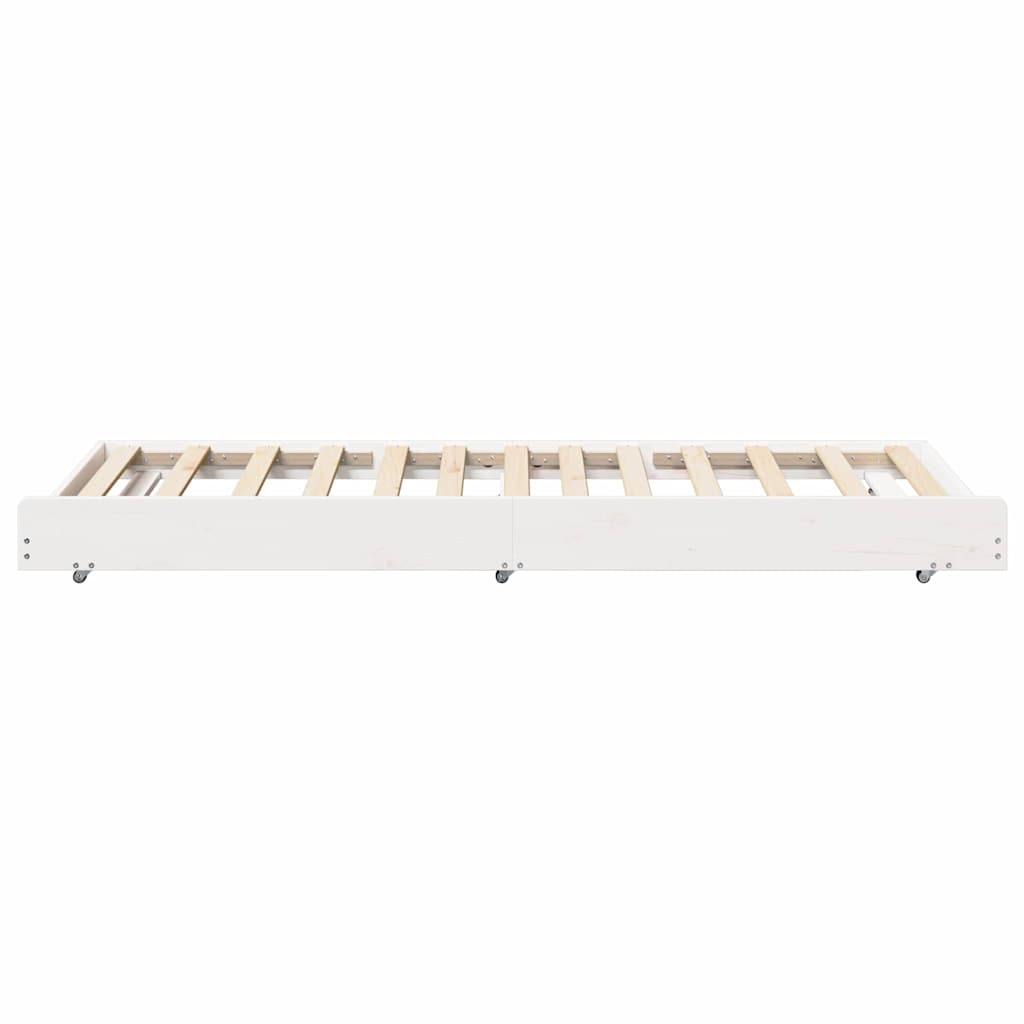 Sengestamme Hvit 75 x 190 cm Massivt furutre