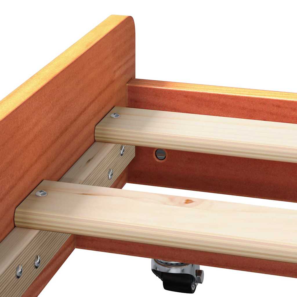 Sengestamme Vokset Brun 75 x 190 cm Massiv furu