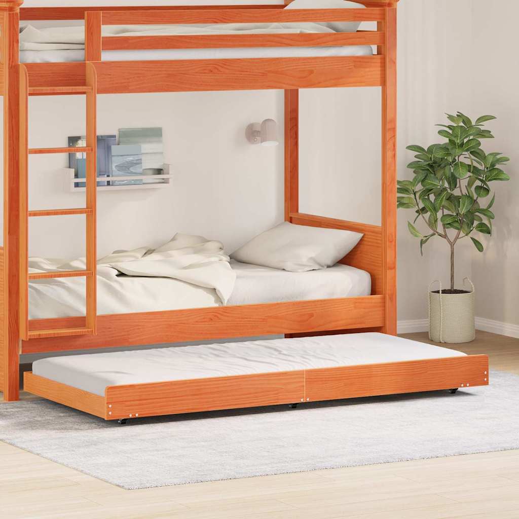 Sengestamme Vokset Brun 75 x 190 cm Massiv furu