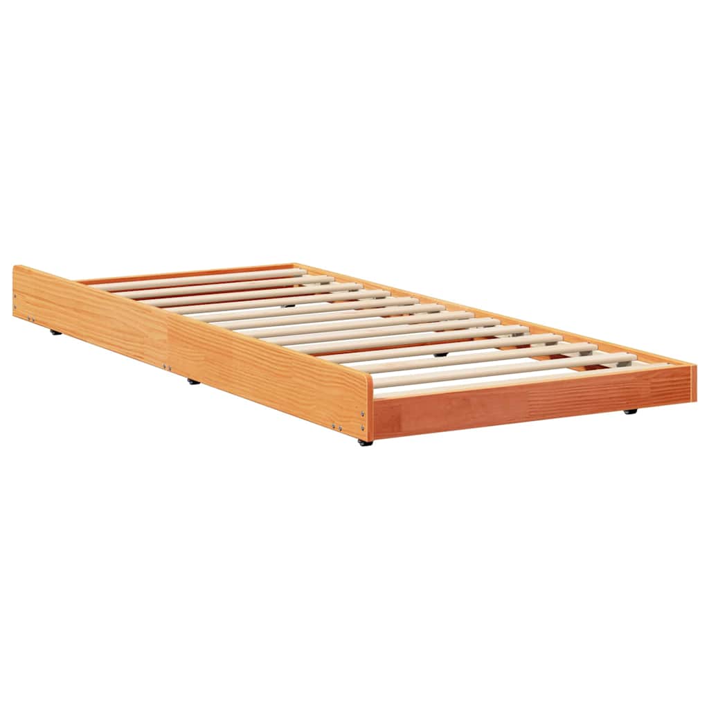 Sengestamme Vokset Brun 75 x 190 cm Massiv furu