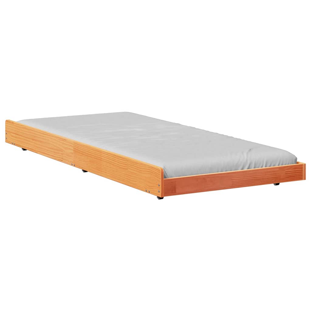 Sengestamme Vokset Brun 75 x 190 cm Massiv furu